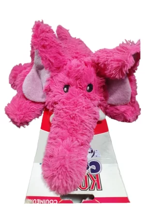 Kong Cozie Elefante Rosa Peluche Con Sonido Para Perro Mediano