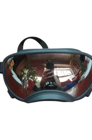 Anti UV Fuerte Resistencia Al Impacto Ajustable Elástico Goggles Negros para Perros de Raza Grande Gogles de Sol para Mascotas