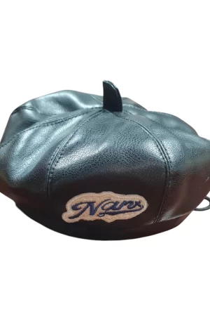 Boina para perro y gato, gorro de Piel, diadema de artista francés, color Negro y Cafe