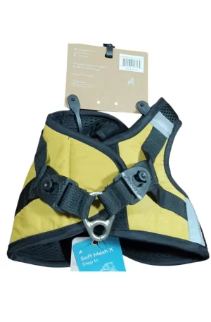 Pechera de Escape Free Easy Fit Plus Arnés - Amarillo Miami, pequeño, seguro y sin escape, para perros medianos