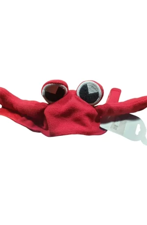 Gorro de cangrejo para perro y gato, novedoso y divertido sombrero de gato, disfraz de cangrejo, disfraz de cabeza de festival para gatitos y cachorros Tamaño (11 * 10 cm)