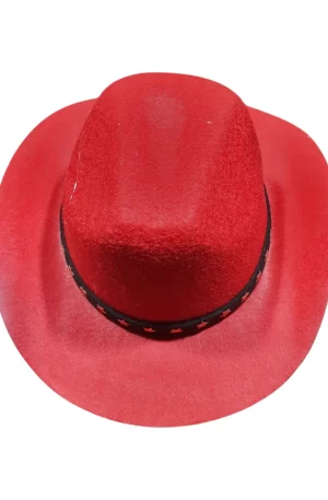 Sombrero Vaquero para Perros y Gatos, Tamaños Chico 13x10 cm y Mediano 19x15 cm, con Correa Ajustable (Varios Colores)