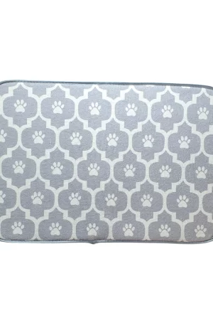 Tapete Absorbente para Comederos y Bebederos De Mascotas, Tapete para Perro Comida, Tapete Absorbente para Perro y Gatos con Base de Goma Impermeable