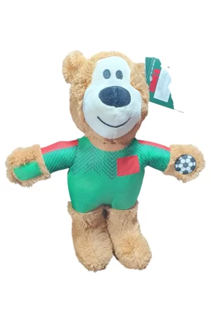 KONG - Oso de Peluche Wild Knots Juguete Extra Grande para Perro Edición Fútbol. Cuerda Interna. Juguete Suave y Duradero (Café)