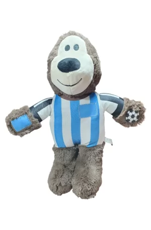 KONG - Oso de Peluche Wild Knots Juguete Extra Grande para Perro Edición Fútbol. Cuerda Interna. Juguete Suave y Duradero (Gris)