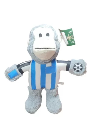 KONG - Chango de Peluche Wild Knots Juguete Extra Grande para Perro Edición Fútbol. Cuerda Interna. Juguete Suave y Duradero (Gris)