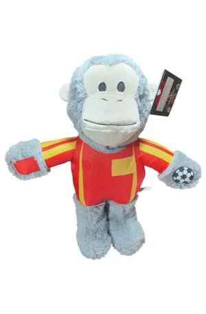 KONG - Chango de Peluche Wild Knots Juguete Extra Grande para Perro Edición Fútbol. Cuerda Interna. Juguete Suave y Duradero (Gris)