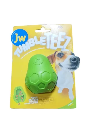 JW Tumble Teez Puzzler Dispensador de golosinas, tamaño pequeño
