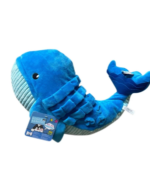 Juguete para Perro Mediano y Grande Bone & Barkers Juguete para Perro 1 pza, Ballena de Peluche