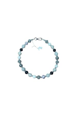 Collar para Perro Perlas Importadas - Cuentas Gruesas de 20 Mm con Cadena De Acero Inoxidable | Collar Ajustable De Perlas De Imitación para Perros y Gatitos  Talla XXL