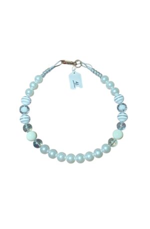 Collar para Perro Perlas Importadas - Cuentas Gruesas de 20 Mm con Cadena De Acero Inoxidable | Collar Ajustable De Perlas De Imitación para Perros y Gatitos Talla XXL