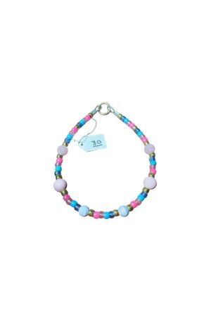 Collar para Perro Perlas Importadas - Cuentas Gruesas de 20 Mm con Cadena De Acero Inoxidable | Collar Ajustable De Perlas De Imitación para Perros y Gatitos Talla XL
