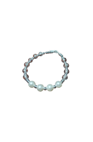 Collar para Perro Perlas Importadas - Cuentas Gruesas de 20 Mm con Cadena De Acero Inoxidable | Collar Ajustable De Perlas De Imitación para Perros y Gatitos talla L