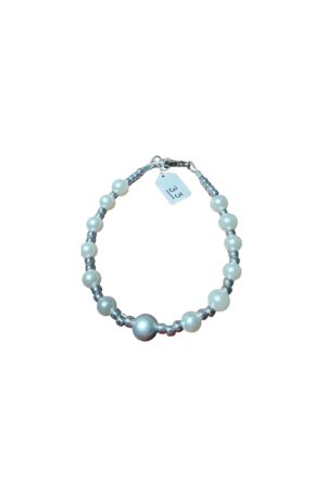 Collar para Perro Perlas Importadas - Cuentas Gruesas de 20 Mm con Cadena De Acero Inoxidable | Collar Ajustable De Perlas De Imitación para Perros y Gatitos Talla XL