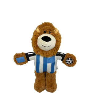 KONG - Leon de Peluche Wild Knots Juguete Extra Grande para Perro Edición Fútbol. Cuerda Interna. Juguete Suave y Duradero (Café)