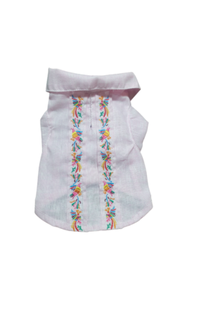 Ropa para Perrito y Gatito estilo Guayabera con bordados únicos de la mejor Calidad